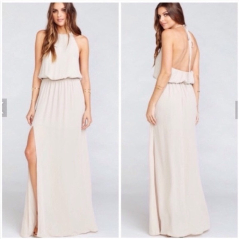 Heather Halter Dress - Show Me The Ring Crisp